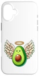 Coque pour iPhone 16 Plus Ange avocat avec ailes halo