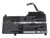 vhbw Li-Ion Batterie 4400mAh (10.8V) pour ordinateur portable, Notebook Lenovo ThinkPad Edge E450 i7-5500U comme 45N1752, 00HW022.