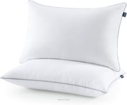 BedStory Pillows 2 Pack, Hotel Hypoallergenic Bed Pillows, Brushed Fabric, for