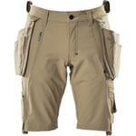 Maskotshorts 17149-311, avtakbare lommer, lys khaki, størrelse 56