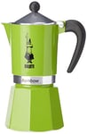 Bialetti Rainbow Caffettiera Colorata, Alluminio, Verde, 6 Tazze