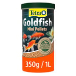 Tetra Pond Goldfish Mini Pellet Food, Complete Fish Food for All Goldfish, 1 Litre