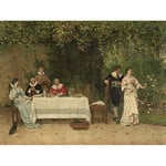 Artery8 Adrien Moreau The Proposal 1878 Painting Premium Wall Art Canvas Print 18X24 Inch