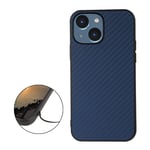 Trolsk Thin Carbon Fiber Case (iPhone 15) - Blå