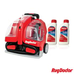 Rug Doctor Portable Spot Carpet Cleaner with 2 x 500ml Spot Cleaning Solution