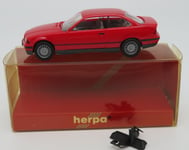 rare MICRO HERPA HO 1/87 BMW 325 I coupé ROUGE #021036  in box