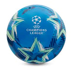 Hy-Pro Officially Licensed UEFA Champions League Play Ball, 9 Inch, Flyaway, Merchandise, Collectible For Kids and Adults, Great Football Gift Idea, Blue