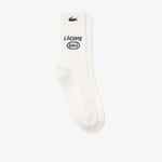 Lacoste Chaussettes Golf coton bouclette Taille 39/42 Blanc/bleu Marine