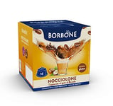 Caffè Borbone Nocciolone - Cappuccino au goût de noisette - 64 capsules (4 paquets de 16) - Compatibles avec les Machines à café Nescafé®* Dolce Gusto®*