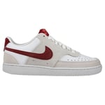 Nike Sneaker Court Vision Low - Hvit/Rød Dame, størrelse 36