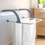 Rainberg 5 Bar Radiator Folding Airer Radiator Towel Holder Clothes Dryer Drying Rack Rail | Install on any Radiator in any room.