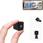 Camera Espion,Wifi 4K Hd Mini Caméra De Surveillance Interieur/Extérieur Sans Fil Avec Enregistrement Longue Batteries Avec Mini Cachée Détection Mouvement Spy Cam Vision Nocturne [PHO064221]