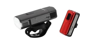 Moon Light the Way You Ride On Rigel Max 1500lm & Helix Lite 100lm IPX7 Front and Rear Rechargeable Cycle Light Set