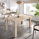 Dmora - Table extensible Caladora, Console extensible multiposition, Table à manger avec rallonge, 140/190x90h77 cm, Chêne, avec emballage renforcé