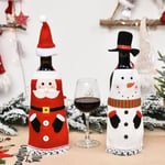 Santa Claus Wine Bottle Cover Bag Champagne Wt