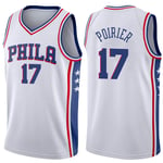 QJV Pǒǐrǐěr Jersey pour Hommes, 76ers N ° 17 Débardeur Top Top Polyester Sweat Sweat Sweat Sre Dry Basketball Uniformes (S-XXL) XXL