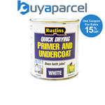 Rustins WHPU250 Quick Dry Primer & Undercoat White 250ml RUSQDWPUC250