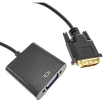 Convertisseur adaptateur dvi-d vers vga sur câble de 15 cm - Bematik