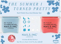 Nails.INC x The Summer I Turned Pretty Nail Polish Duo And Sticker Set