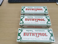 Euthymol Original Toothpaste Tube 75ml X3 JUST £11.29 EXPIRY LATE 2024