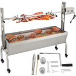 VEVOR Barbecue Rôtissoire Charbon Bois Grill Rotatif Électrique 60 kg 118x45 cm