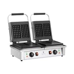 Royal Catering Dobbelt vaffeljern - belgiske vafler 2 x 2000 W