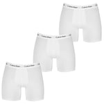 Calvin Klein Mens Triple Pack Trunk Boxers White Small