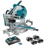 Makita - Scie à onglets radiale 36V lxt Ø305 mm (4x5,0 Ah) avec module aws DLS211PT4U