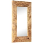 Miroir sculpté à la main 80x50x11 cm Bois de manguier solide Vidaxl n/a