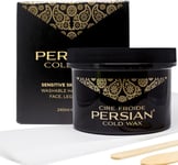 Persian Cold Wax Kit, Hair Removal Sugar Wax for Fine to Medium Hair Types Body