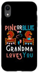 Coque pour iPhone XR Rose ou bleu Grandma Loves You Granny Nana Mimi Grandmother