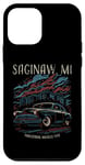 Coque pour iPhone 12 mini Saginaw MI USA Voiture Classique Industrielle Muscle Design