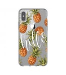 Coque Iphone XS Ananas hello tropical fruit Exotique