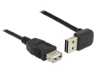 DELOCK – Extension cable EASY-USB 2.0 Type-A male angled up / down > USB 2.0 Type-A female 2 m (83