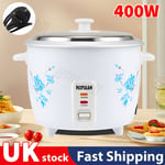 1.0L Electric Rice Cooker - Non-Stick Removable Bowl and Keep Warm Function UK