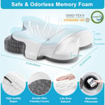 Elviros Cervical Memory Foam Pillow, Ergonomic Orthopedic Deep Sleep Neck Groove