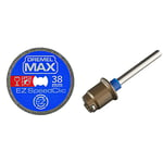 Dremel MAX Roue de coupe haute performance Disque de coupe revêtement diamant, 38 mm & S402 Mandrin SpeedClic - Adaptateur pour Fixer les Accessoires Dremel EZ SpeedClic Sans-Clé