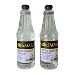 SAFARI • 2 x White Spirit Vinegar • 750ml Each Bottle • BB 19/04/26