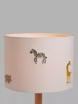 John Lewis Kids' Safari Embroided Ceiling and Lampshade, Dia.25cm