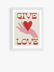 EAST END PRINTS Tartagain 'Give Love' Framed Print