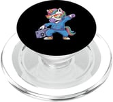 Licorne dans les années 80 avec enregistreur cassette PopSockets PopGrip pour MagSafe