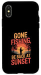 iPhone X/XS Gone Fishin' Funny Fishing Outdoors Case