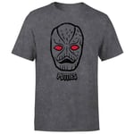 T-shirt Power Rangers Putty Face - Noir Acid Wash - Homme - XS