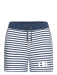 Striped French Terry Drawcord Short Bottoms Shorts Sweat Shorts Navy Lauren Ralph Lauren