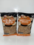 Crispy Fried Onions 2 Bags / 2 X 400g / Ready To Use / For Garnishing & Cooking