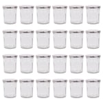 Argon Tableware Glass Jam Jars with Lids - 310ml - Pack of 24