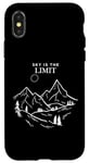 Coque pour iPhone X/XS Le ciel est la limite, la grandeur du mont