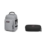 EASTPAK PROVIDER Backpack, 33 L - Sunday Grey (Grey) OVAL SINGLE Pencil Case, 5 x 22 x 9 cm - Black (Black)