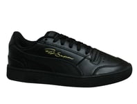 Puma x Ralph Sampson Lo Black Leather Low Lace Up Mens Trainers 370846 09 - Size UK 5