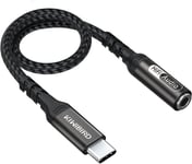 Adaptateur Usb-C Vers Jack 3,5Mm, Type C Vers Prise Audio Pour Écouteur, Casque, Enceinte, Microphone Trrs 4 Pôles Compatible Avec Téléphone Portable, Macbook, Tablette, Ipad Pro, [QUE071009]